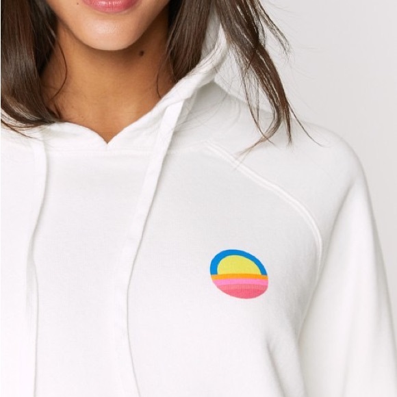 Spiritual Gangster Shine Classic Raglan Hoodie Cream Women’s Medium (FLAWED) - Picture 3 of 16